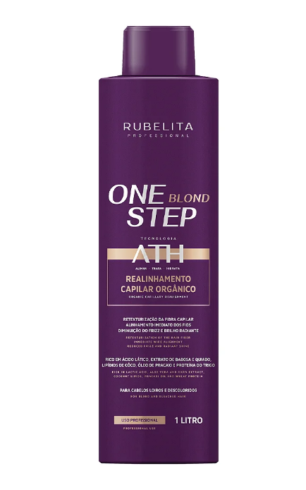 Rubelita Hair Color ATH One Step Blond Smoothing Moisturizing Organic Progressive 1L - Rubelita