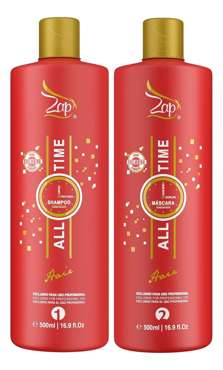 Zap Cosmetics Hair Mask Zap Cosmetics All Time Organic Mask 2x500ml / 2x16.9 fl oz KIT