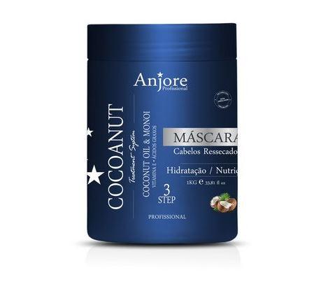 Treatment System Moisturizing Mask Cocoanut Coconut and Monoi Oil 1Kg - Anjore