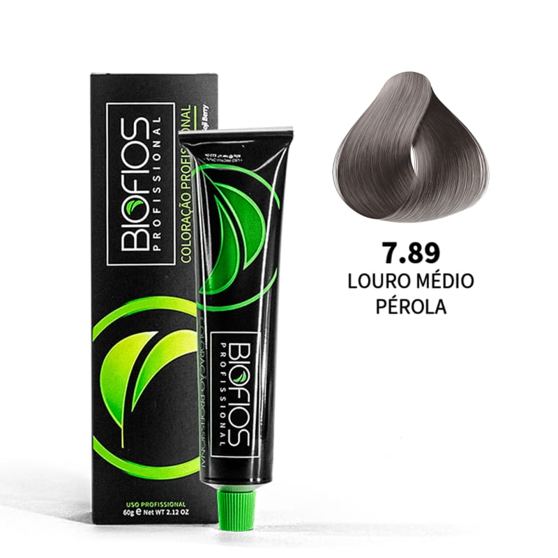 Biofios Profissional Hair Color Biofios Profissional 7.89 Medium Blonde Pérola- Permanent Coloring 60g