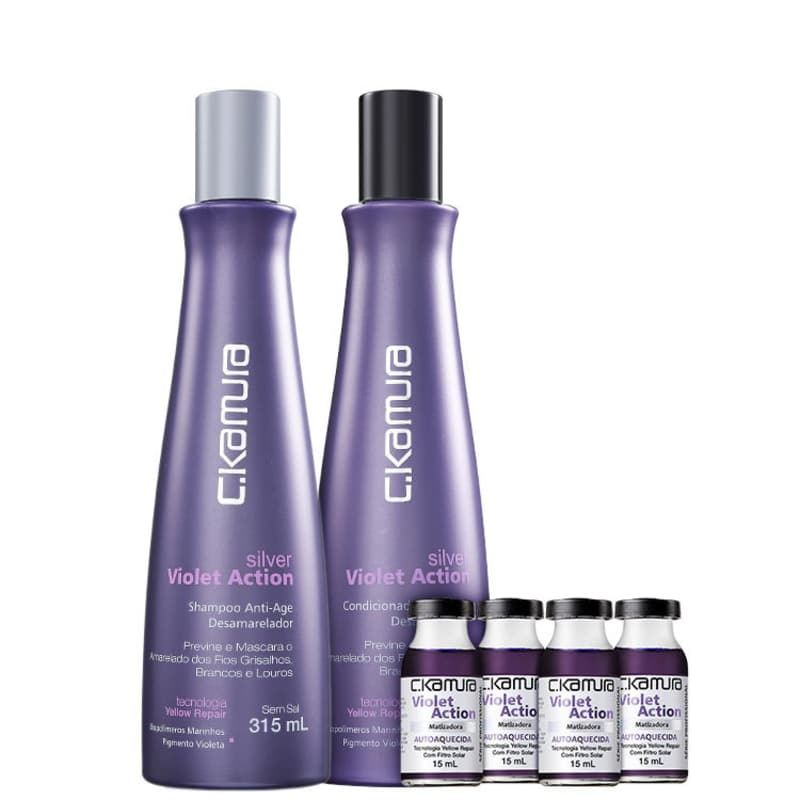 C.Kamura Hair Care Kits C.Kamura Silver Violet Action Matizadora Trio Kit (3 Products)