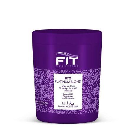 Fit Cosmetics Brazilian Keratin Treatment Coconut Karité Butter Panthenol BTX Platinum Blond Transform 1Kg - Fit Cosmetics