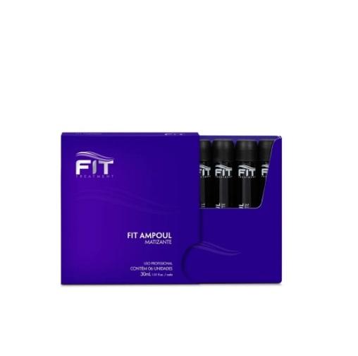 Fit Cosmetics Brazilian Keratin Treatment Lotus Flower Luminous Blond Tinting Toning Ampoul Kit 6x30ml - Fit Cosmetics