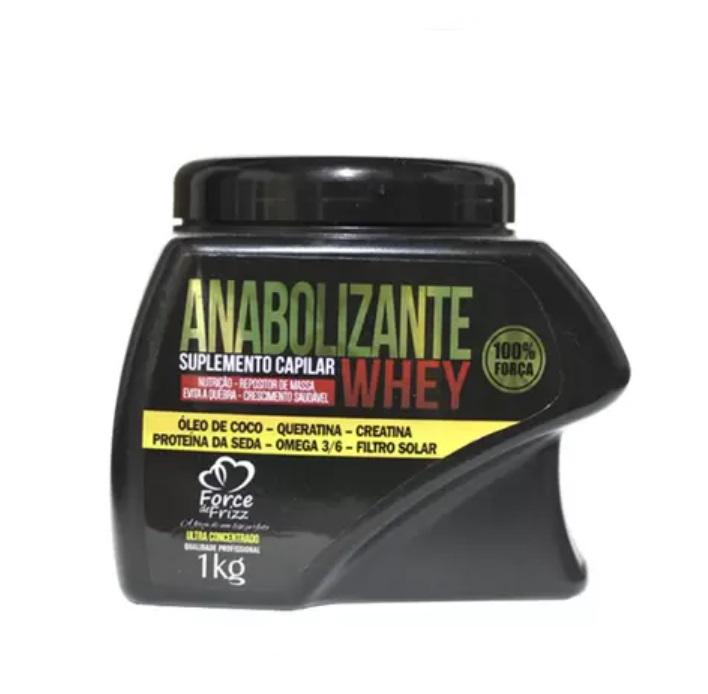 Force Frizz Hair Mask Anabolizante Whey Mass Replenisher Nourishing Growth Mask 1Kg - Force Frizz