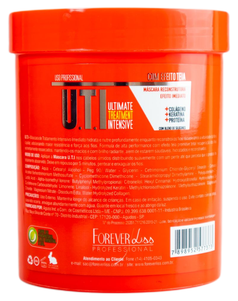 Forever Liss Brazilian Hair Treatment UTI (Ultimate Treatment Intensive) Reconstructive Mask 950g - Forever Liss