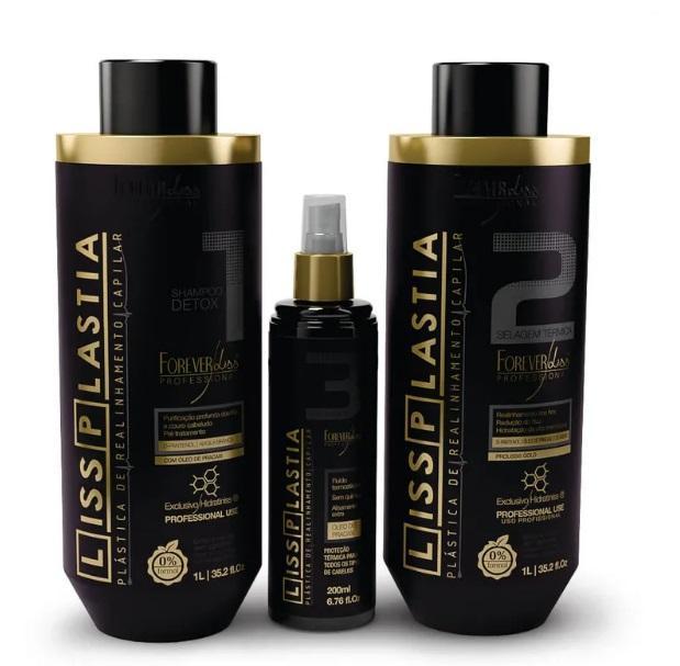 Lissplastia Capillary Realignment Hair Treatment 3 Products - Forever Liss