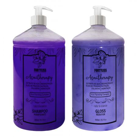 Eco Farming Complex Natural Hair Progressive Açaí Therapy Kit 2x1L - Forty Liss