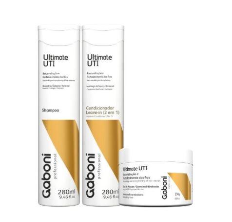 Gaboni Brazilian Keratin Treatment Ultimate UTI Reconstruction Sealing pH Control Treatment Kit 3 Prod. - Gaboni