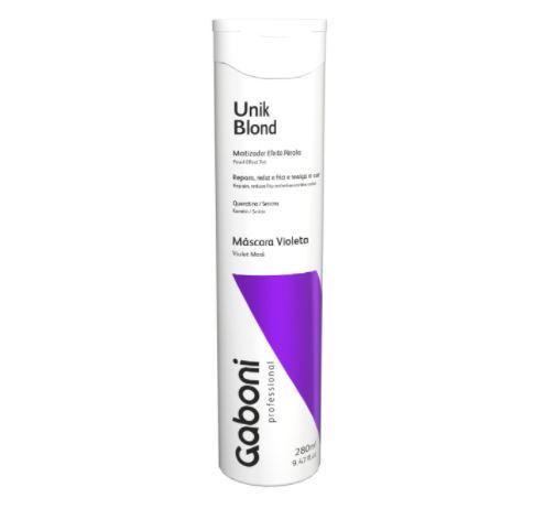 Gaboni Brazilian Keratin Treatment Unik Blond Violet Pearl Effect Intensive Platinum Tinting Mask 280ml - Gaboni