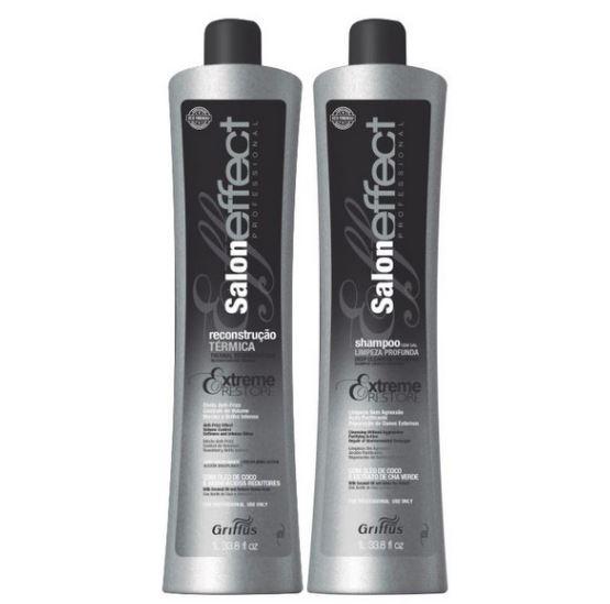 Griffus Brazilian Keratin Treatment Salon Effect Thermal Reconstruction Progressive Blowout Coconut Kit 2x1L - Griffus