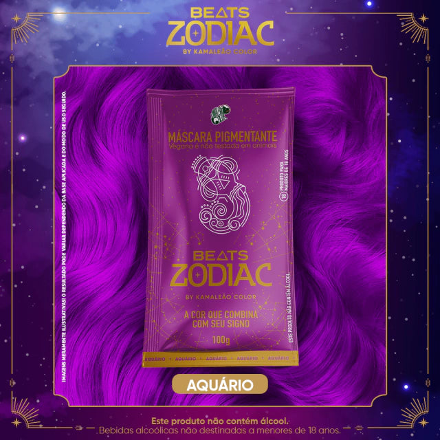 Kamaleão Color Hair Color Kamaleão Color Aquário Beats Zodiac Pigment Mask 100g / 3.52 fl oz