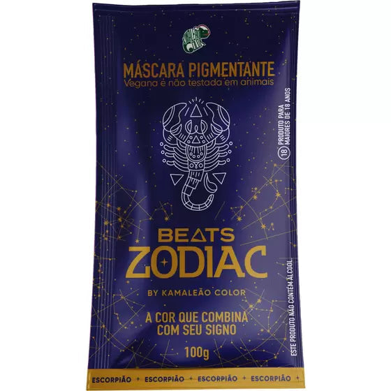 Kamaleão Color Hair Color Kamaleão Color Escorpião Beats Zodiac Pigment Mask 100g / 3.52 fl oz