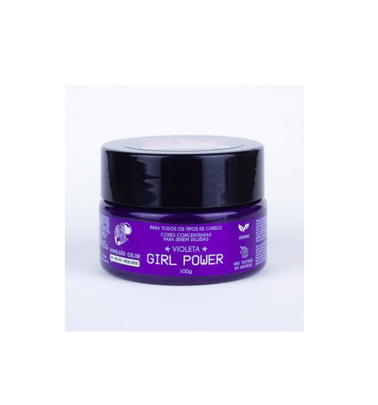 Kamaleão Color Hair Color Violet Girl Power Tinting Pigment Maíra Medeiros Mask 100ml - Kamaleão Color