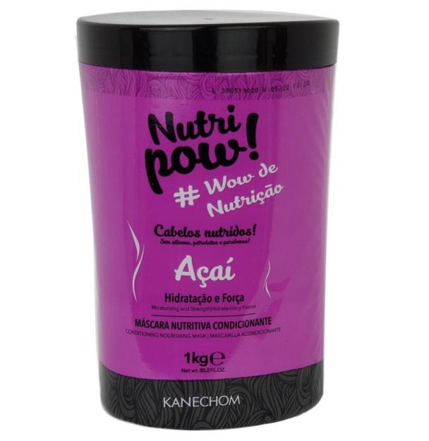 Kanechom Hair Mask Nutri Pow Açaí Nourishing Conditioning Strength Hydration Mask 1kg - Kanechom