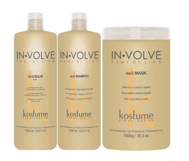 Kostume Brazilian Keratin Treatment In Volve Semi di Lino Home Care Nutrition Repair Treatment 3 Products - Kostume