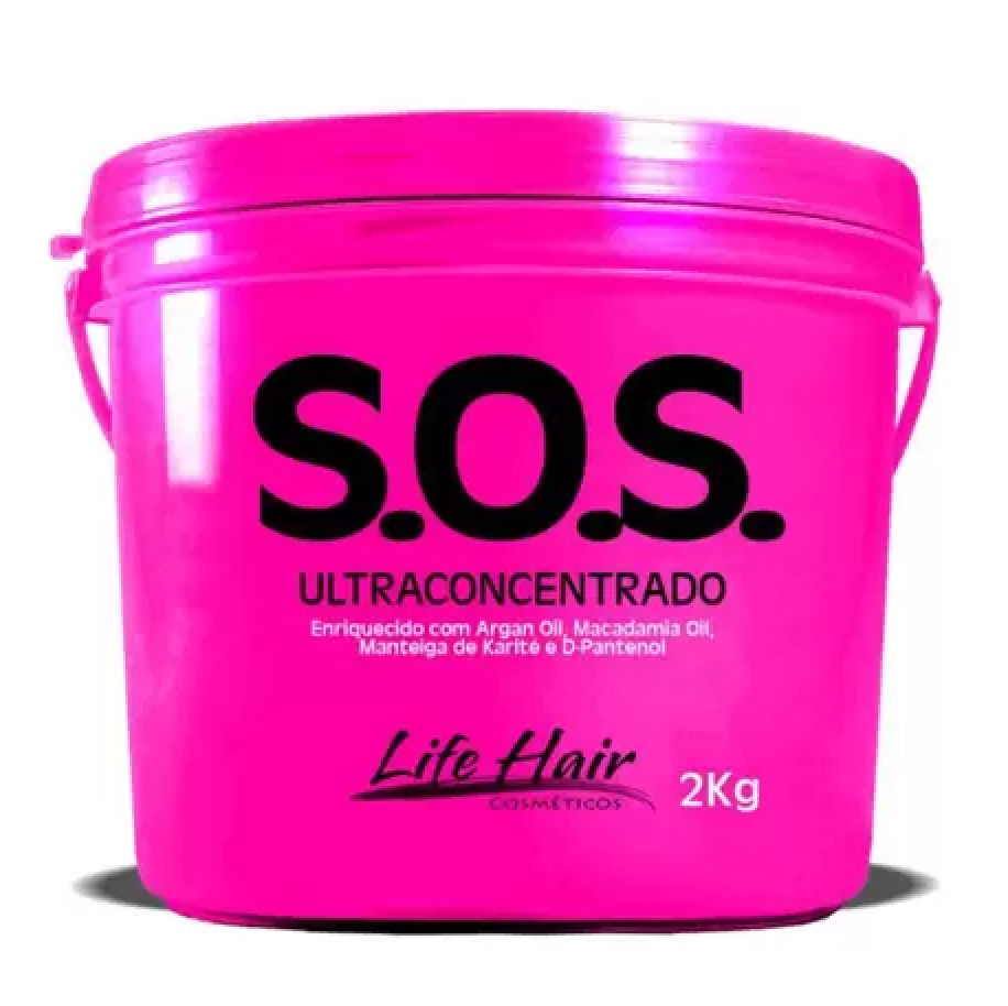 Life Hair Hair Mask Sos Ultra Capillary Reconstruction Capillary Life Hair 2kg - Life Hair