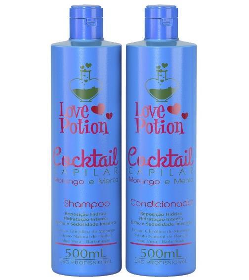 Home Care Maintenance Strawberry and Mint Cocktail Kit 2x500ml - Love Potion