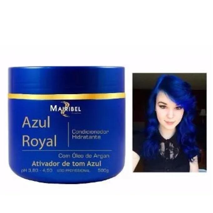 Mairibel Hair Mask Royal Blue Moisturizing Conditioning Argan Tinting Hair Mask 500g  - Mairibel