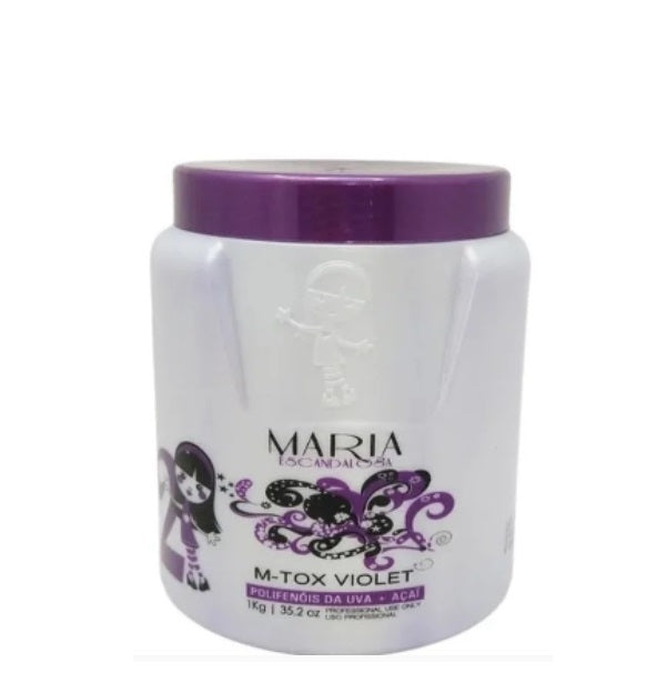 Maria Escandalosa Hair Mask Deep Hair Mask VIOLET M-tox Hair Straightening 1Kg - Maria Escandalosa