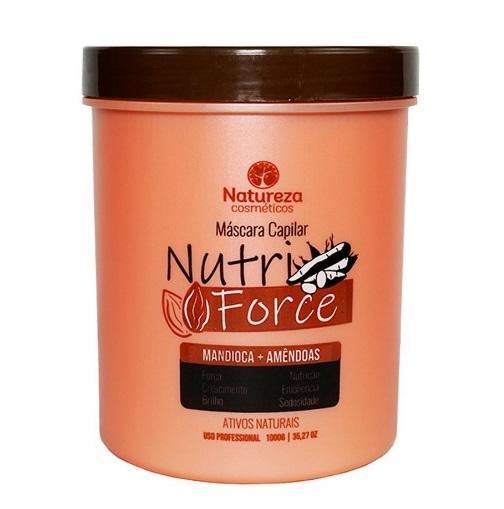 Natural Actives Nutri Force Capillary Manioc Cassava Almonds Mask 1Kg - Natureza