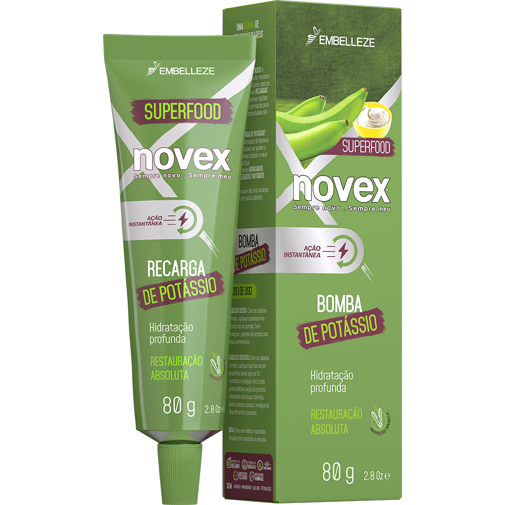 Novex Hair Mask Novex Hair Mask Banana Biomass Recharge And Maschavo 80g