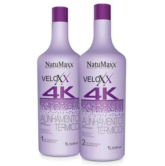 Other Brazilian Keratin Treatment Veloxx 4K Brazilian Blowout Thermal Alignment Progressive Brush 2x1L - Natumaxx