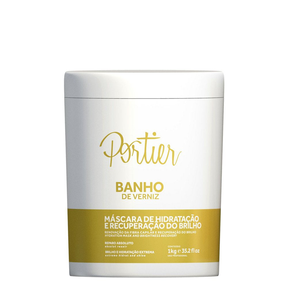 Portier Hair Mask Miracle Moist Banho de Verniz Mask 1kg - Portier