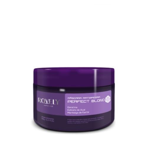 Perfect Blond Hair Treatment Toning Mask Acai Keratin Karite 300g - Rovely