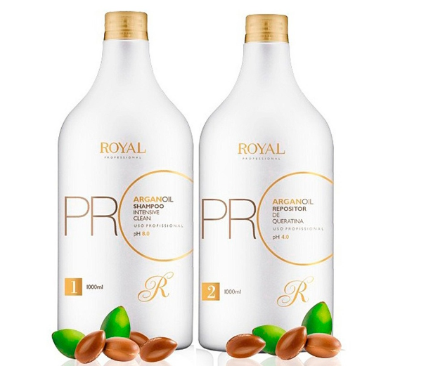 Royal Professional Brazilian Keratin Treatment Pro Max Argan Oil Progressive Brush 2x1L - Royal Professional