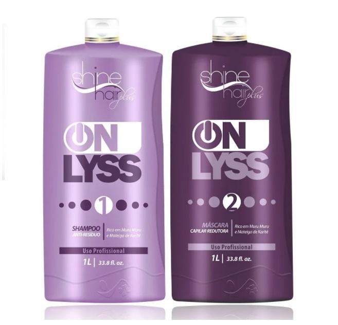 Shine Hair Brazilian Keratin Treatment OnyLiss Volume Reducer Enhanced Thermal Sealing Smooth Kit 2x1L - Shine Hair