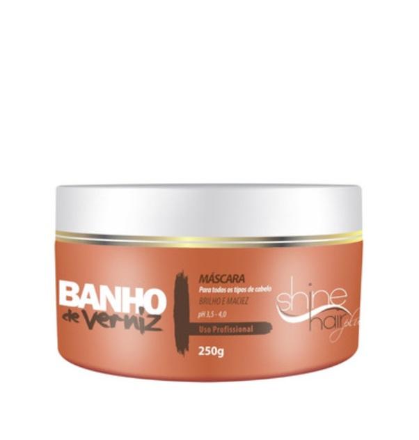 Shine Hair Hair Mask Banho de Verniz Varnish Bath Shine Softness Alignment Mask 250g - Shine Hair