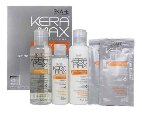 Skafe Cauterization Kit Load of Keratin and Cauterization Capillary Keramax 328ml - Skafe