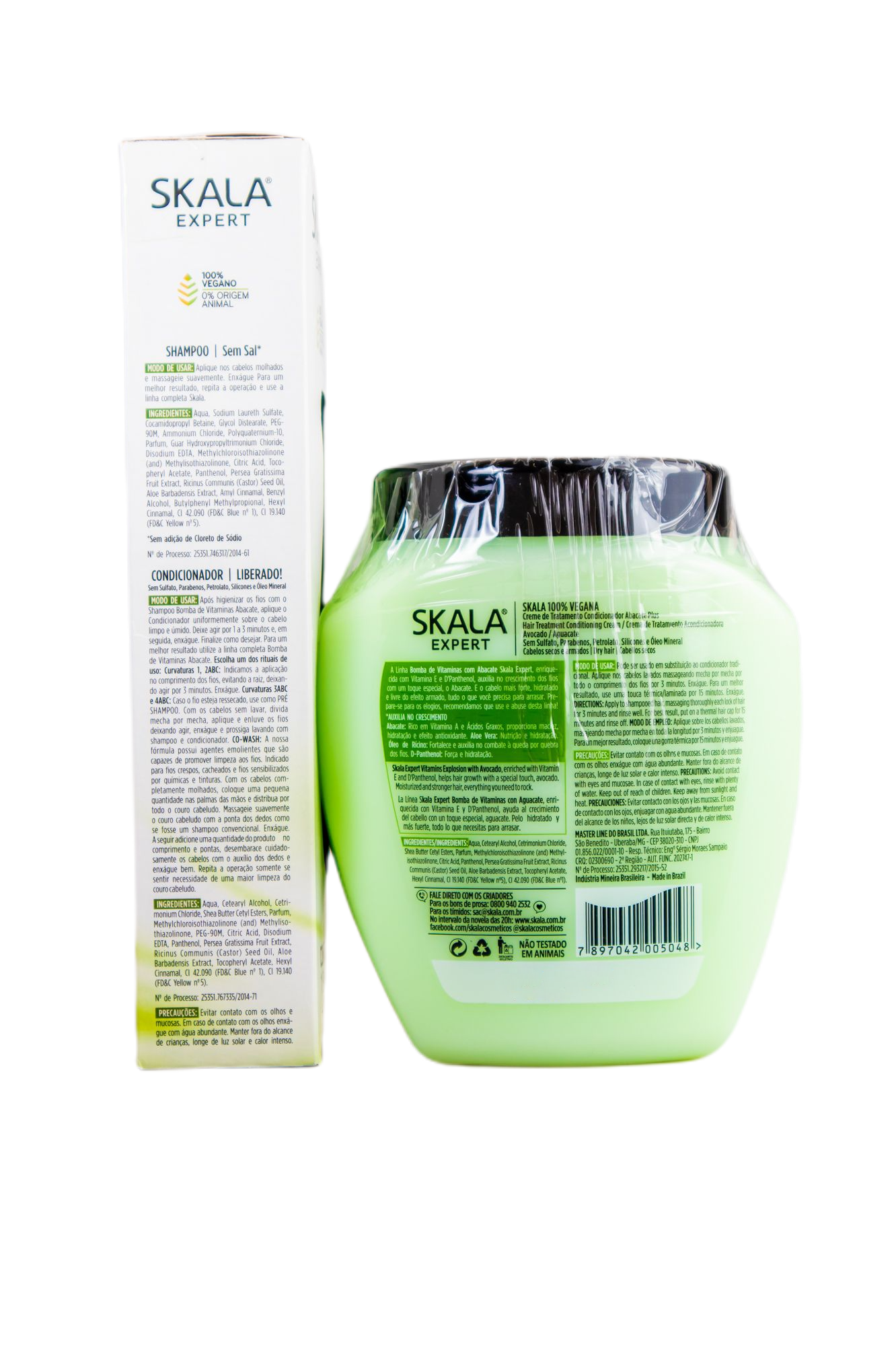 Skala Home Care Skala Expert Abacate Avocado Vegan Moisturising Revitalising Vitamin Pump Kit 3 Prod. - Skala