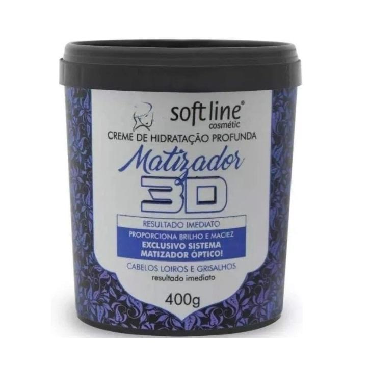 Soft Line Hair Mask 3D Blond Gray Tinting Instant Moisturizing Softness Shine Mask 400g -Soft Line