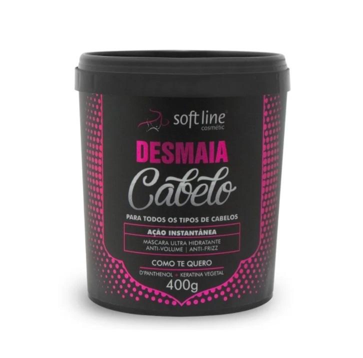 Soft Line Hair Mask Desmaia Cabelo Hair Fainting Instant Action Moisturizing Mask 400g - Soft Line