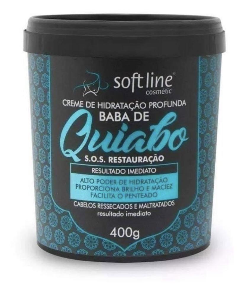 Soft Line Hair Mask Quiabo Okra SOS Restore Deep Moisturizing Mask 400g - Soft Line