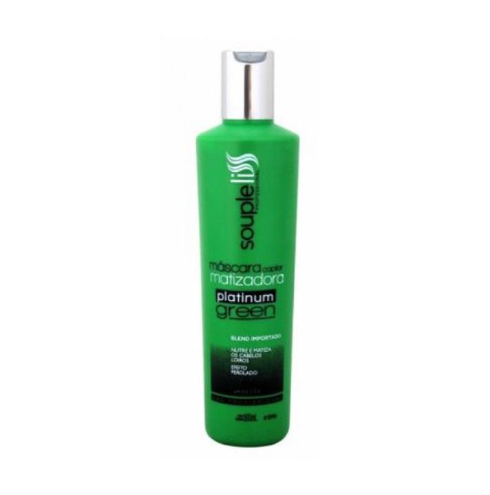 Souple Liss Hair Mask Platinum Green Tinting Nourishing Treatment Hair Mask 300ml - Souple Liss