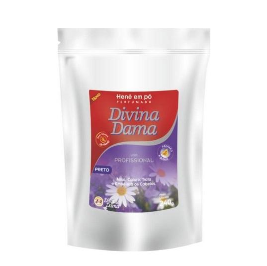 The Keratin Store Henê Powder Black Straightening Dyeing Perfumed Water Henna 240g - Divina Dama