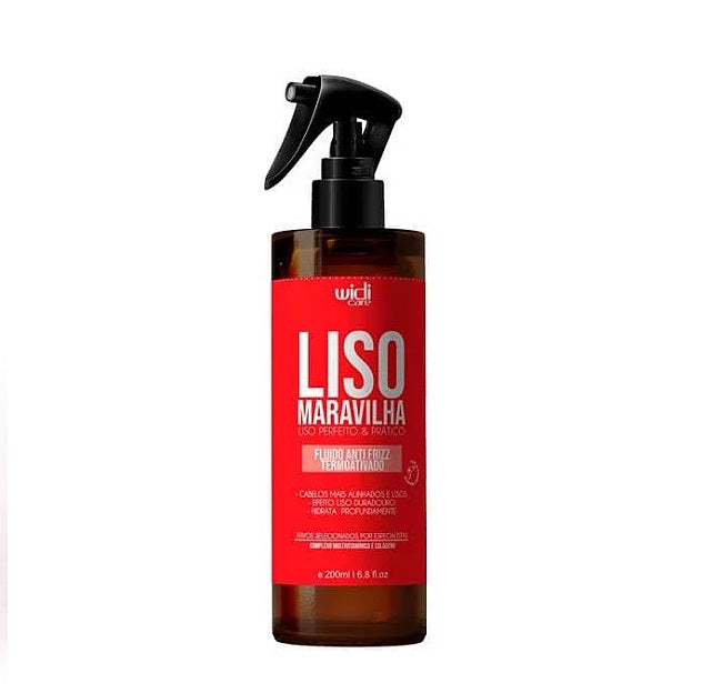 Widi Care Hair Finisher Liso Maravilha Hair Thermoactive Anti Frizz Fluid Smooth Treatment 200ml - Widi Care