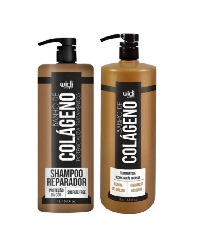Widi Care Home Care Collagen Bath Repair Color Protection Brightness Treatment Kit 2x1 - Widi Care