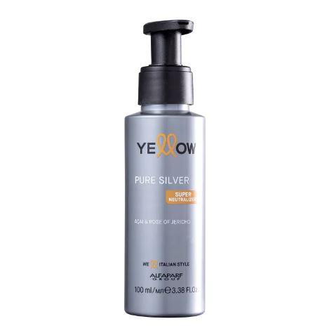 Yellow Brazilian Keratin Treatment Pure Silver Açai Rose of Jericho Super Neutralizer Leave-In 100ml - Yellow