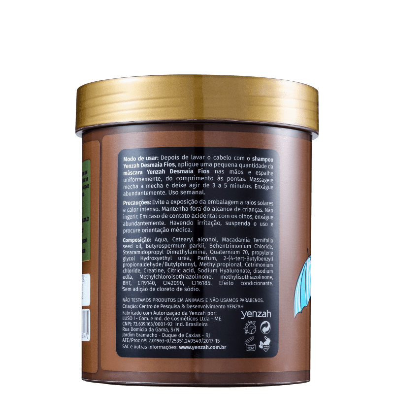 Desmaia Fios - Hair Mask 1000g - Yenzah