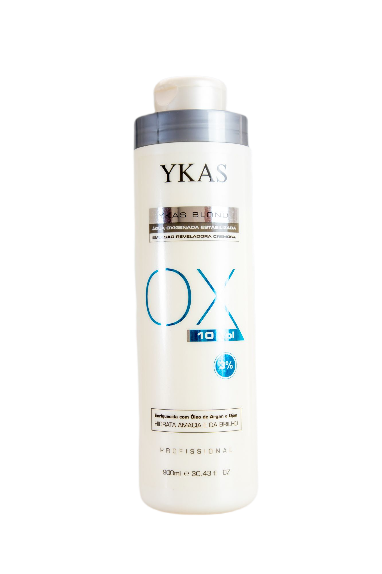 Ykas Brazilian Hair Treatment Professional Blond Oxidizing Emulsion Hair Treatment OX 10 900ml 3% - Ykas