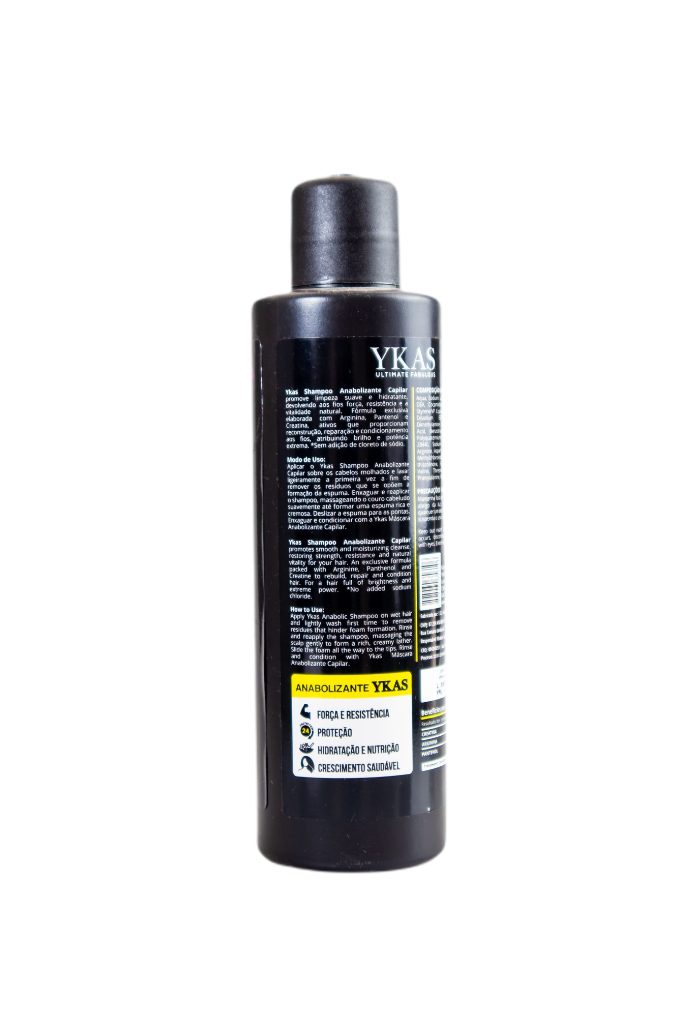 Ykas Brazilian Hair Treatment Ultimate Fabulous Combat Hair Anabolic Shampoo Extreme Power 300ml - Ykas