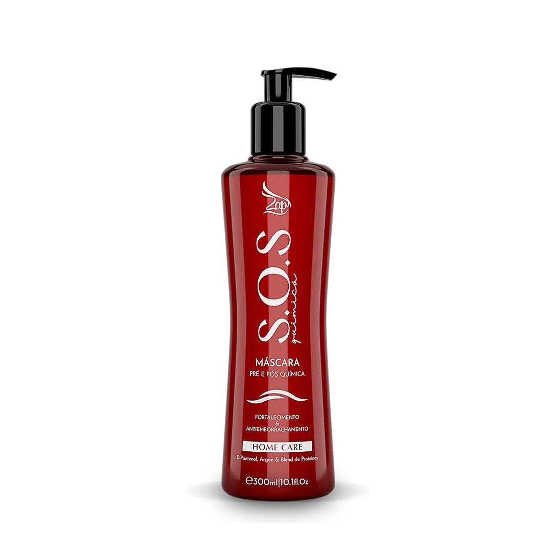 Zap Cosmetics Brazilian Keratin Treatment Shower SOS Pre/Pos Chemical Anti Breakage and Anti-Rubber 300ml - Zap Cosmetics